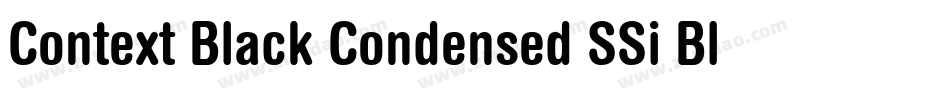 Context Black Condensed SSi Black Condensed Italic字体转换